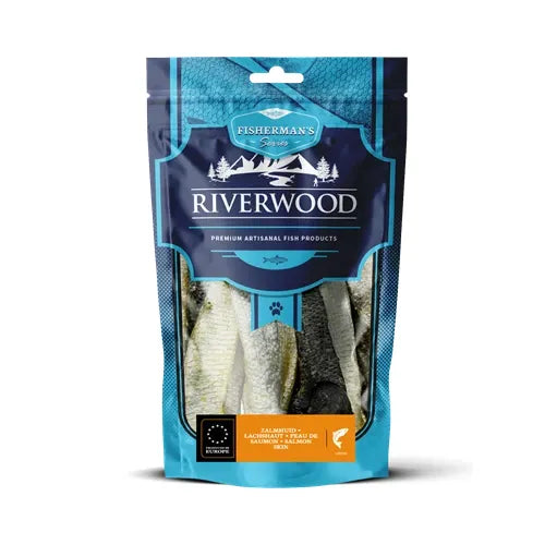 Tørret fisk til hund | Lakseskind 18-22 cm | 150 gr. | Riverwood Tyggeben
