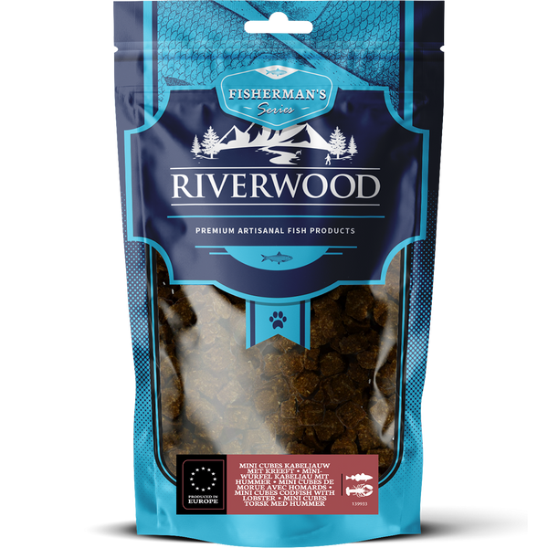 Riverwood Mini Cubes Torsk og  hummer 125 gram Hundegodbid