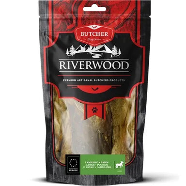Tyggeben til hunde | Lammelunge | 100g | Riverwood Tyggeben