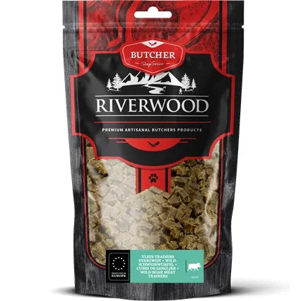 Allergi godbidder hund | 150g Vildsvin | RIverwood Hundegodbidder KORT HOLDBARHED 24-07-2026
