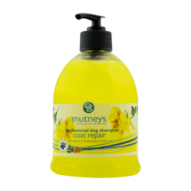 Mutneys Coat Repair Hundeshampoo effektivt til beskadiget hud og pels