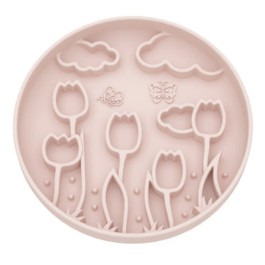 Silikone Slowfeeder Hund ø20 | Beige Blomst