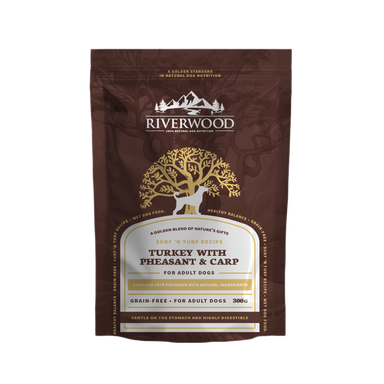 Riverwood vådfoder | Surf 'n Turf Kalkun med Fasan & Karpe | 300 g