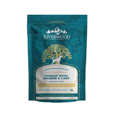 Riverwood vådfoder | Surf 'n Turf Kalkun med Laks & Karpe | 300 g