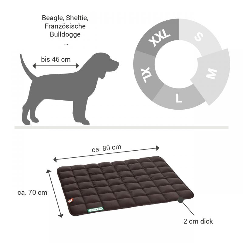 DOCTOR BARK Hundetæppe Hypoallergenic | Brun