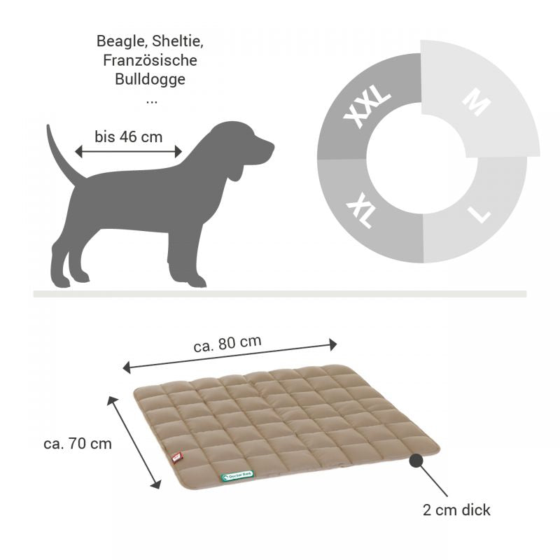 DOCTOR BARK Hundetæppe Hypoallergenic | Gyldenbrun