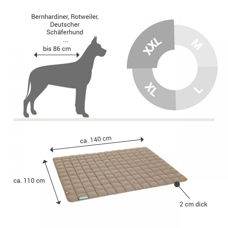 DOCTOR BARK Hundetæppe Hypoallergenic | Gyldenbrun