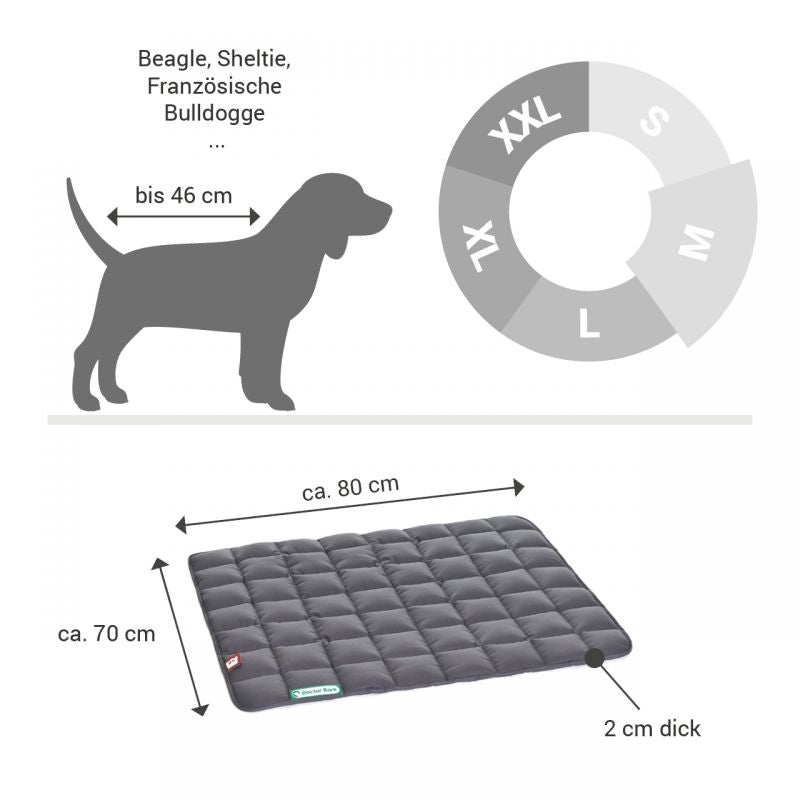 DOCTOR BARK Hundetæppe Hypoallergenic | Grå