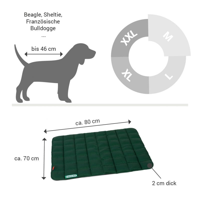 DOCTOR BARK Hundetæppe Hypoallergenic | Skovgrøn