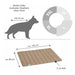 DOCTOR BARK Hundetæppe Hypoallergenic | Vendbar Karamel / Mosgrøn