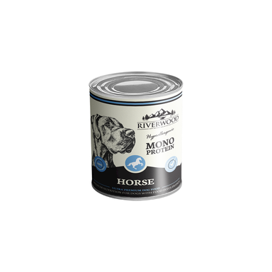 Hundefoder med Hest | Monoprotein Vådfoder 400g | Riverwood