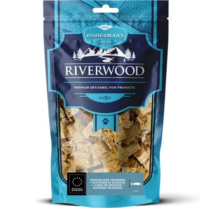 Tørret fisk til hund | Rødfisk bites | 200 gr. | Riverwood Tyggeben
